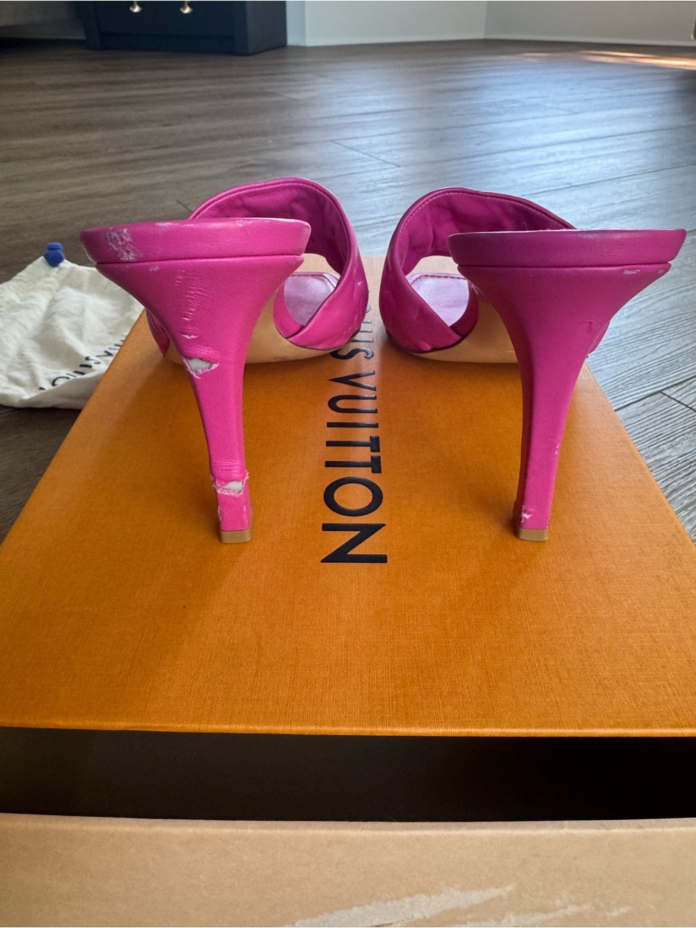 Louis Vuitton Fuchsia Monogram Padded Slide Mule heels  “Revival” EU 39 - Picture 3 of 6